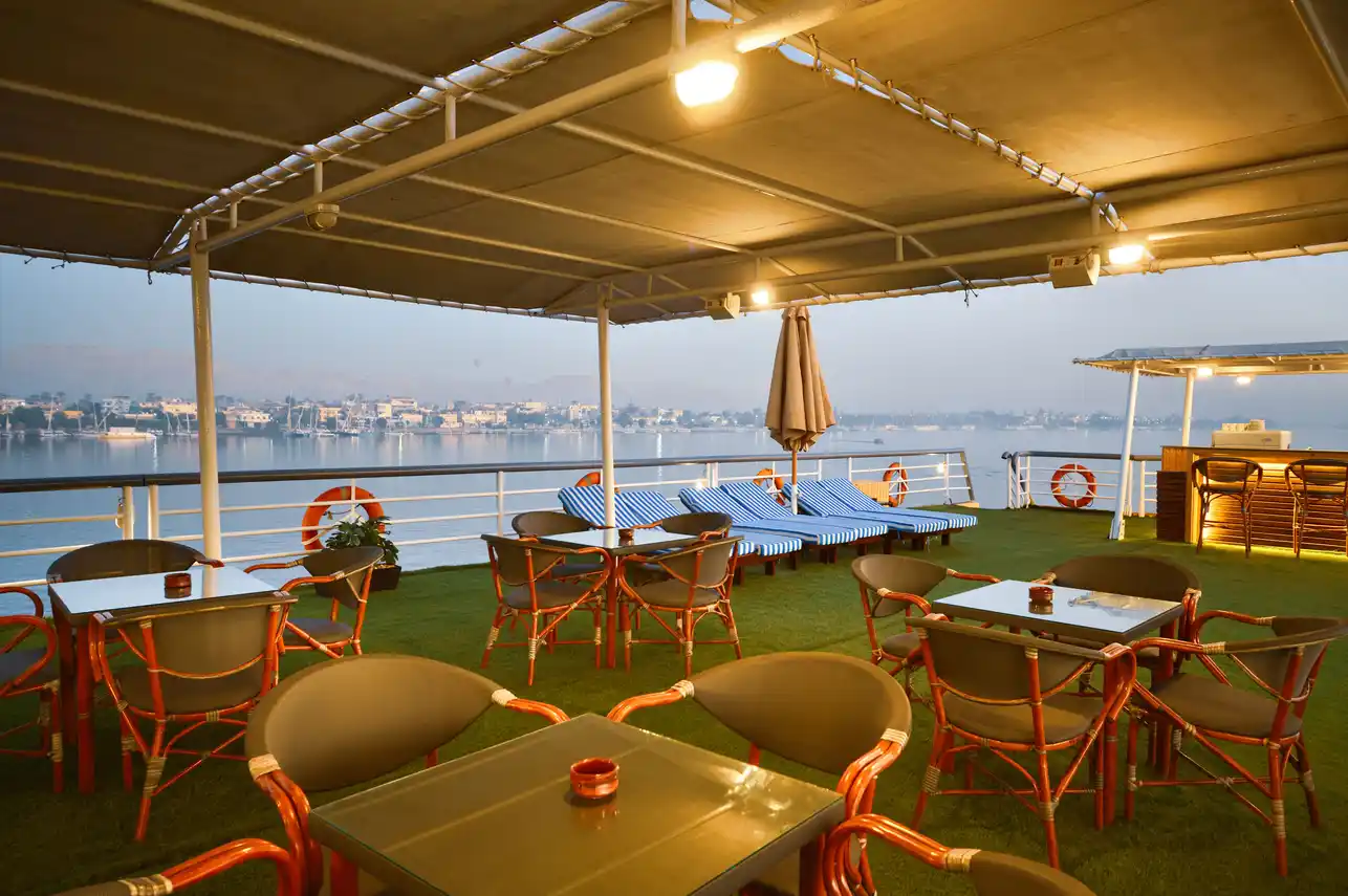 Sun deck of the Nile Treasure Nile Cruise Nile cruise